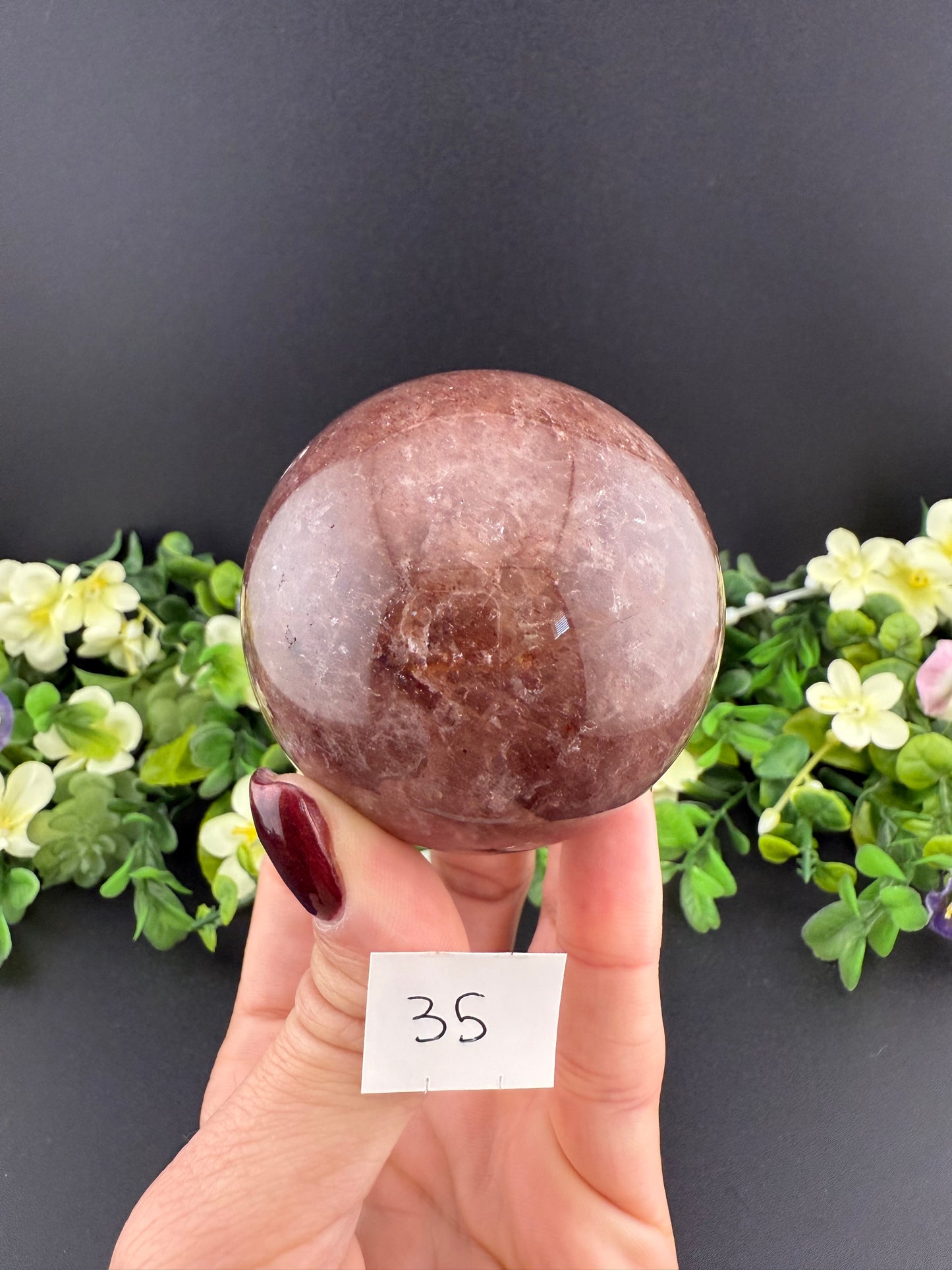 Strawberry Quartz Spheres