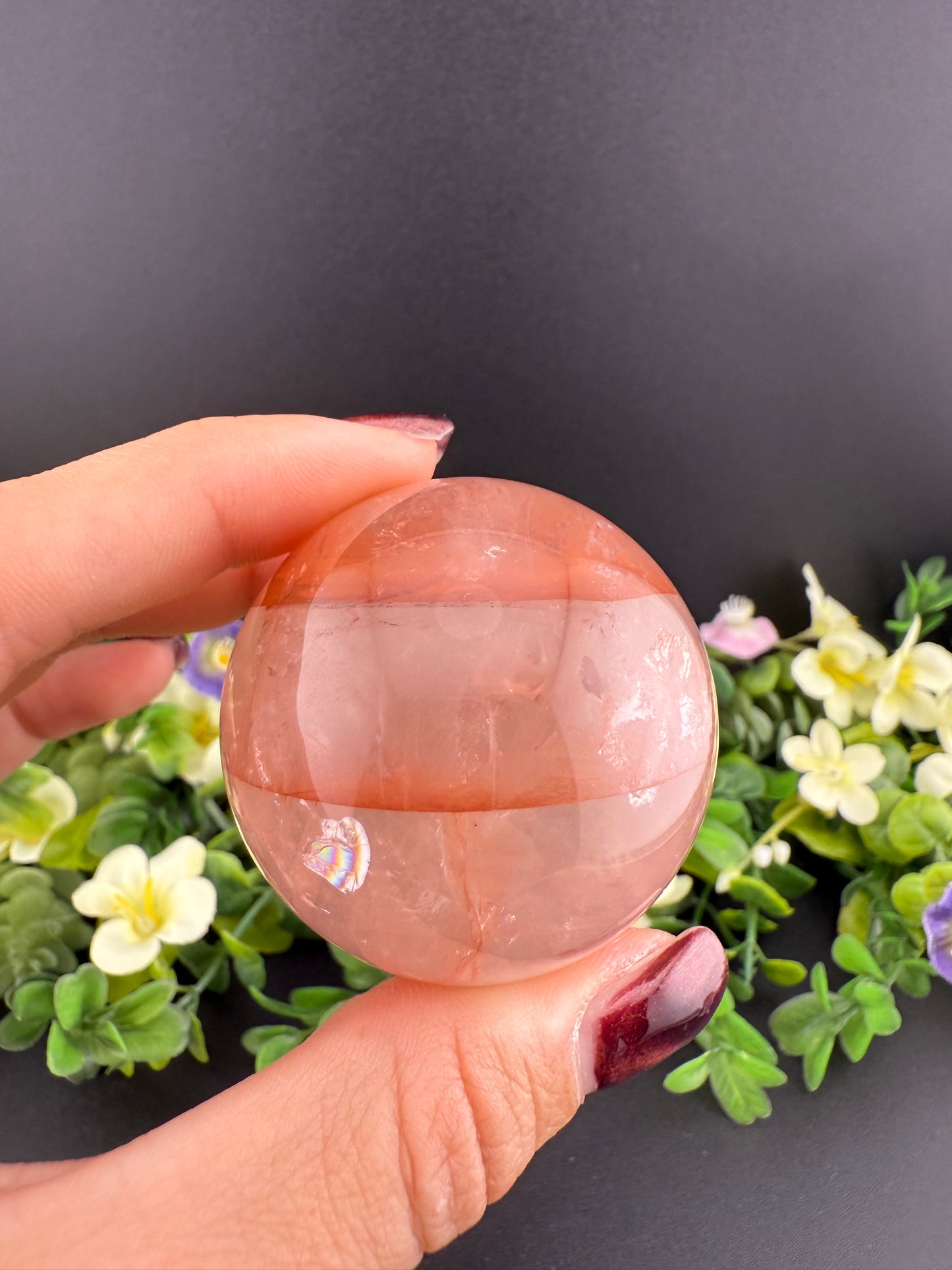 Fire Quartz Sphere
