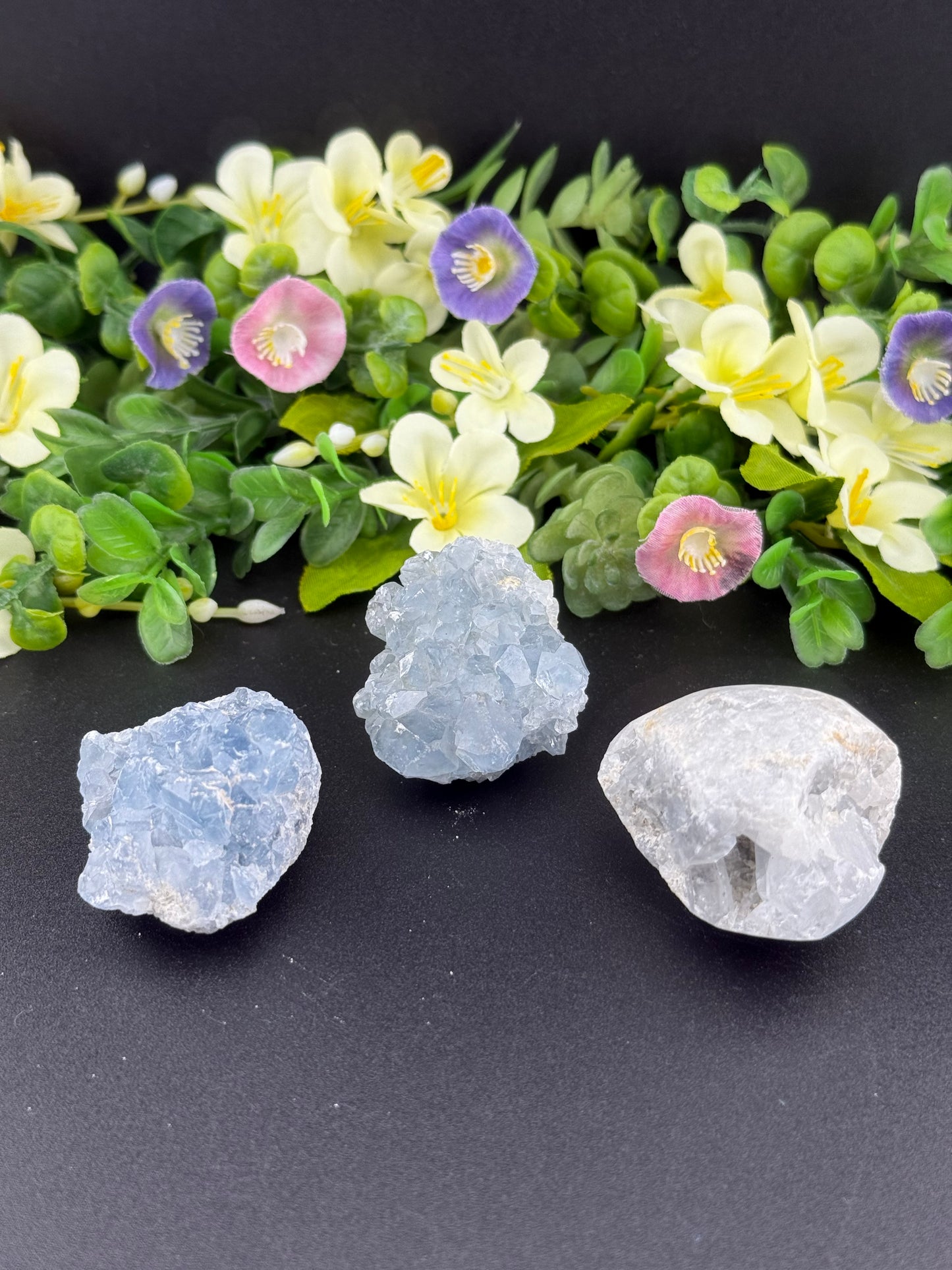 Blue Celestite Clusters