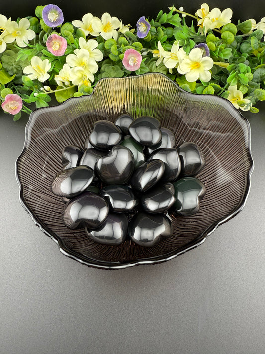 Small Rainbow Obsidian Hearts {Intuitively Chosen}