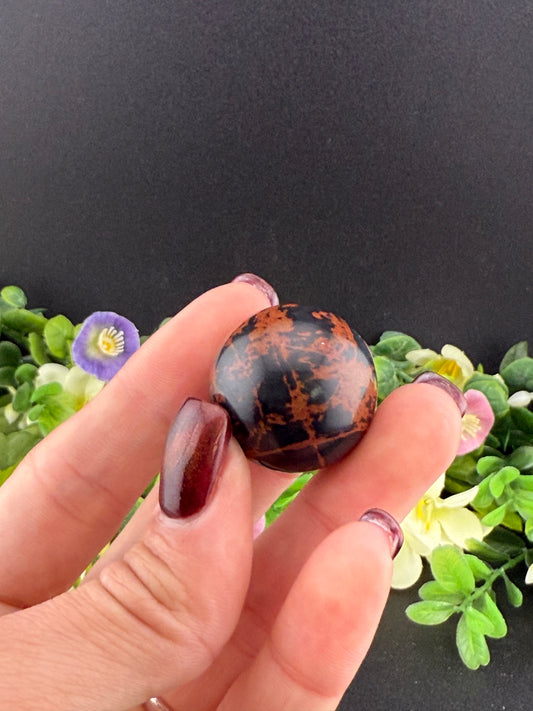 Small Mahogany Obsidian Spheres [Intuitively Chosen]