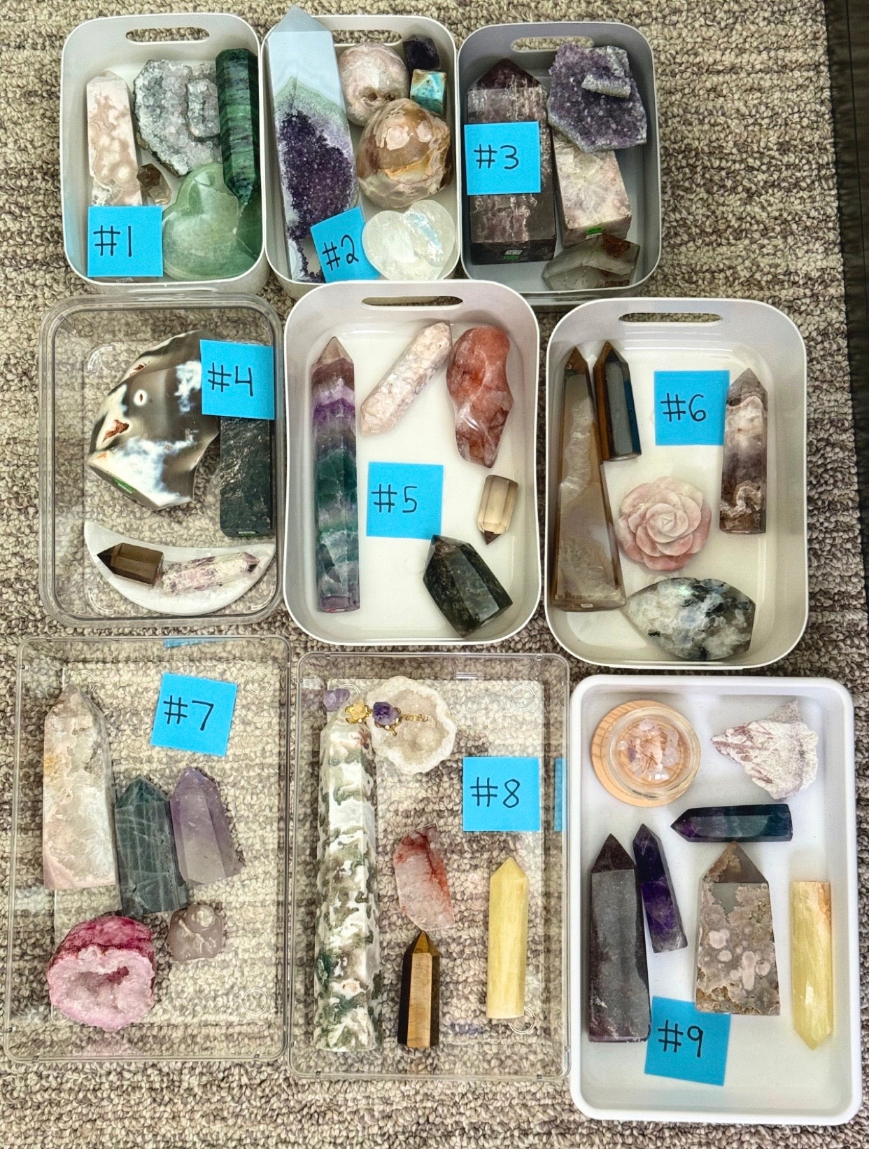 Perfectly Imperfect Crystal Grab Baskets ($100 Value)