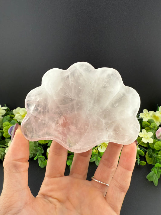 Rose Quartz Shell Bowl