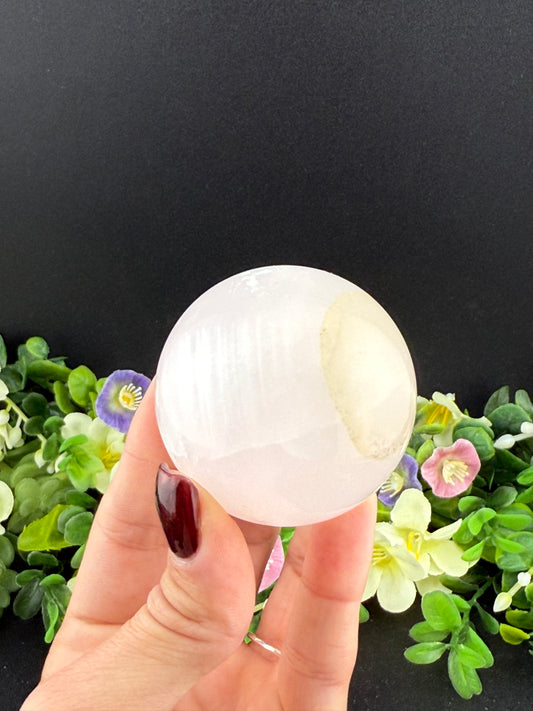 Pink Mangano Calcite Sphere