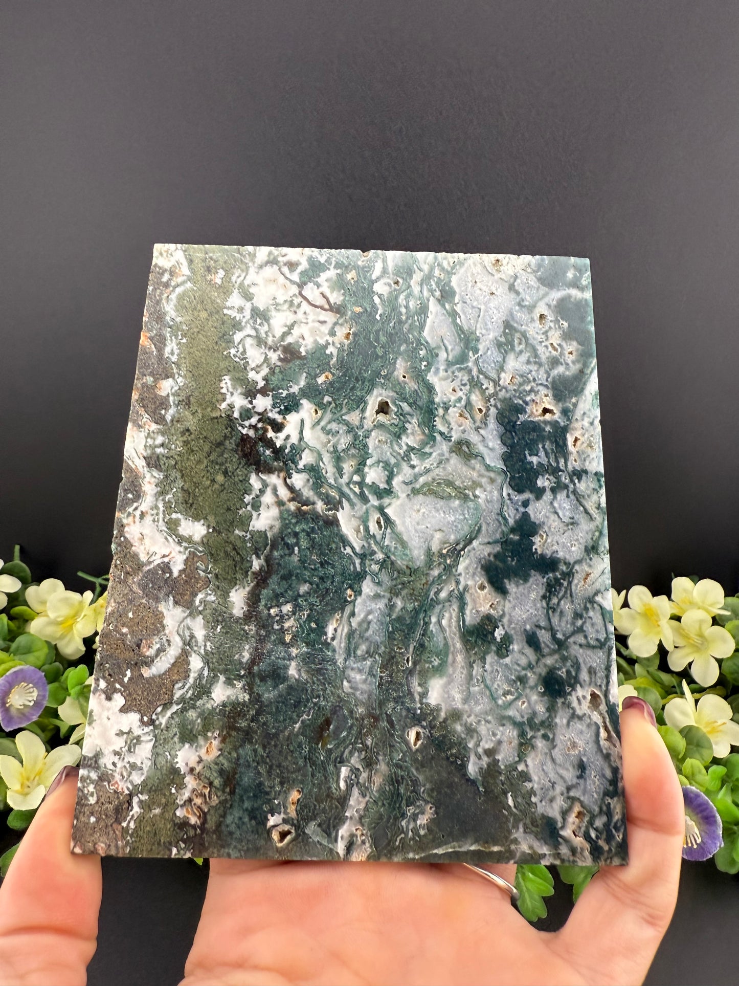 Large Moss Agate Slab