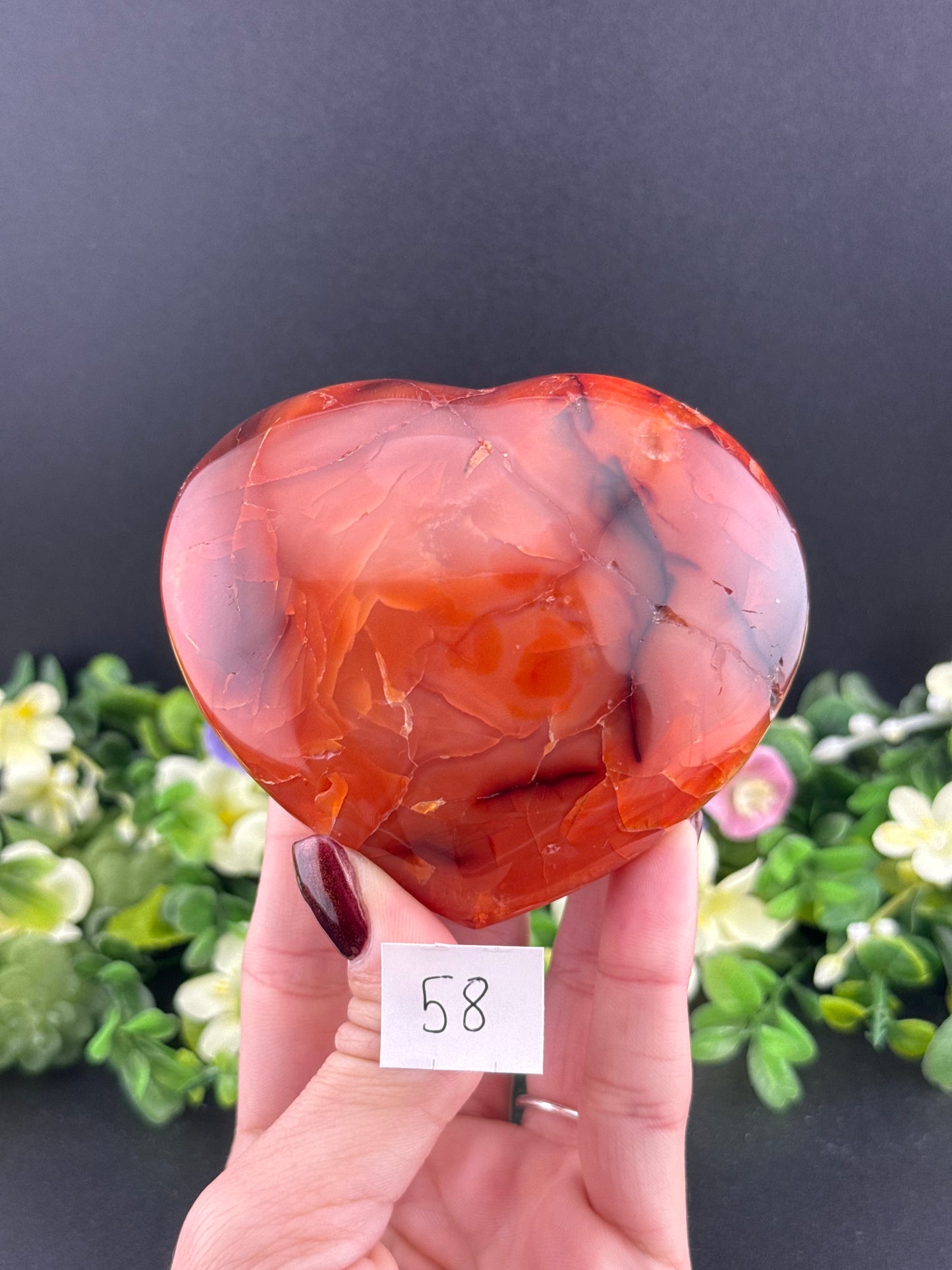 Big Carnelian Hearts