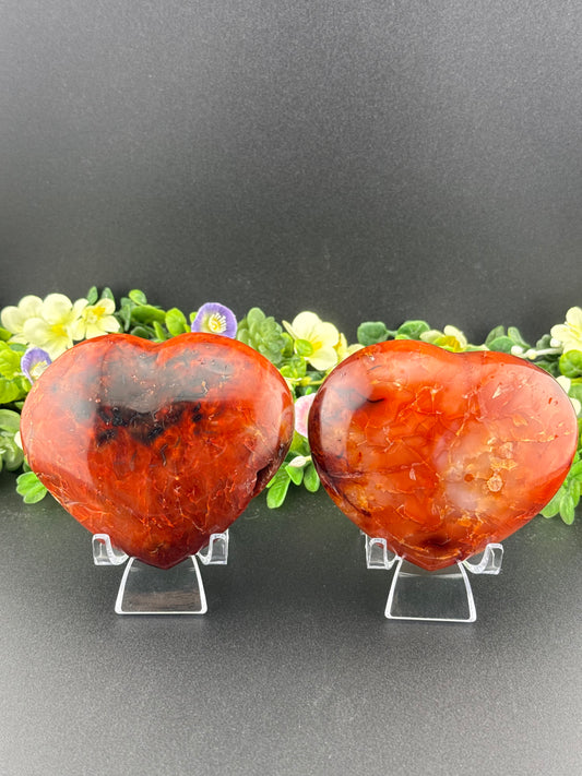 Big Carnelian Hearts