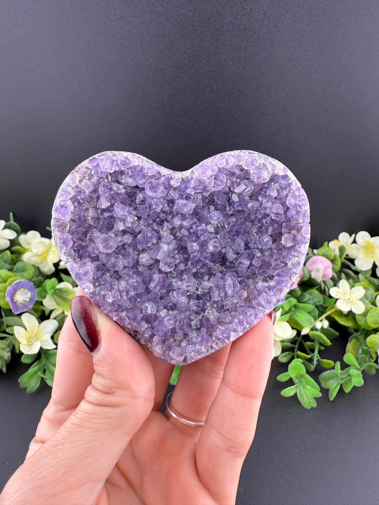 Amethyst Geode Heart