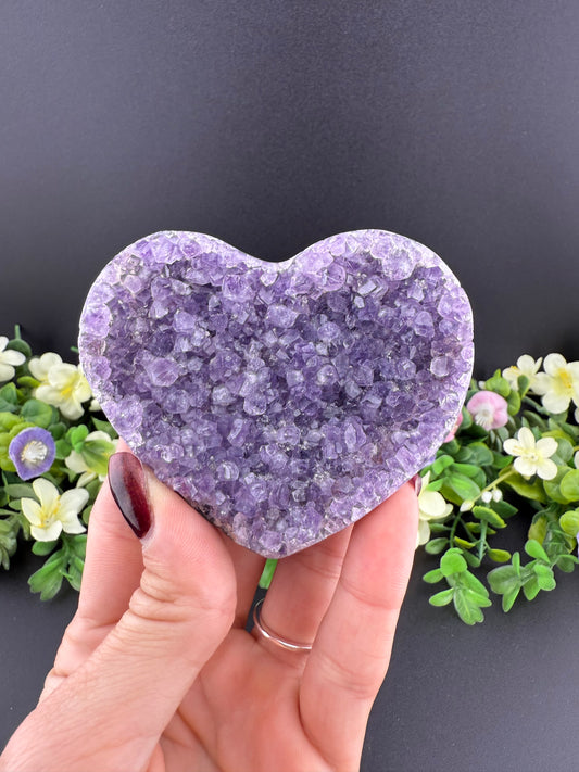 Amethyst Geode Heart