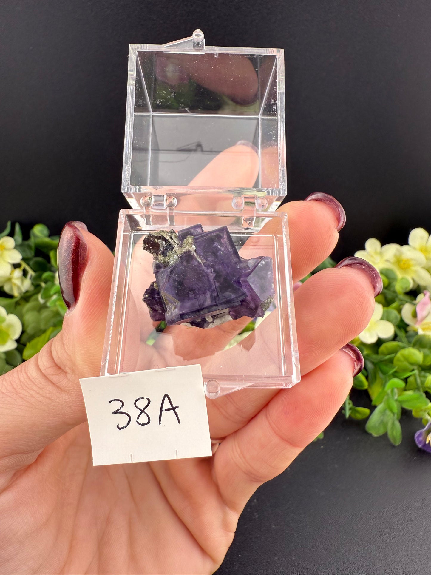 YGX Fluorites with Green Chlorite Inclusions