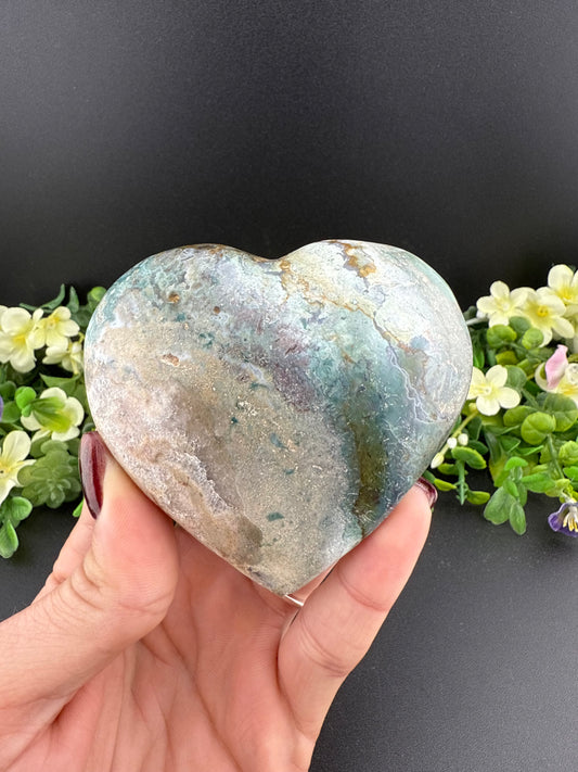 Ocean Jasper Heart