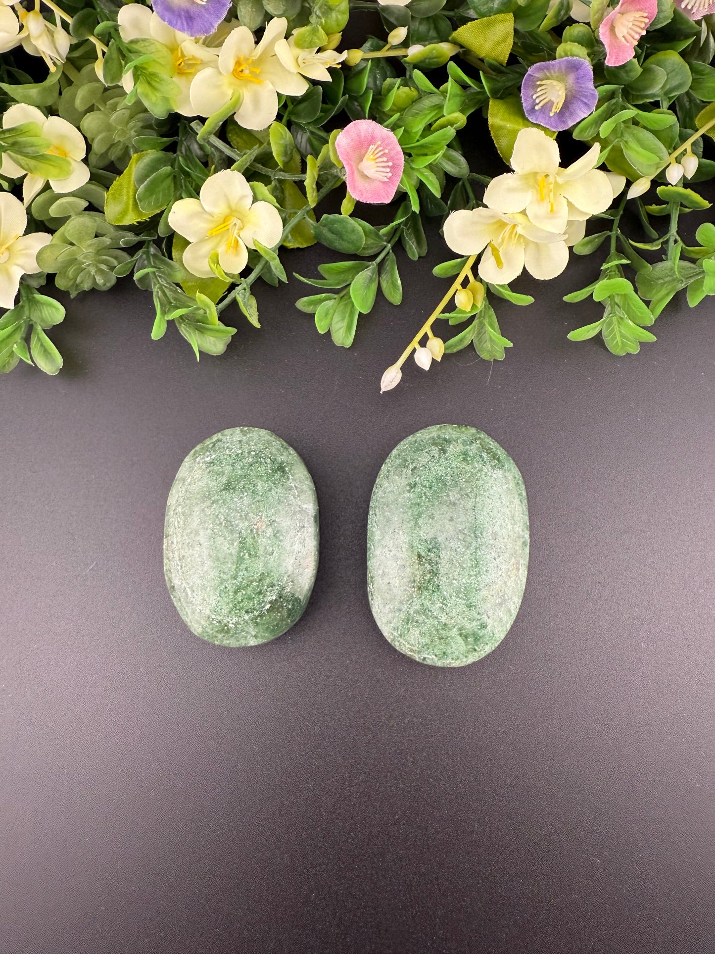 Green Strawberry Quartz Palmstones
