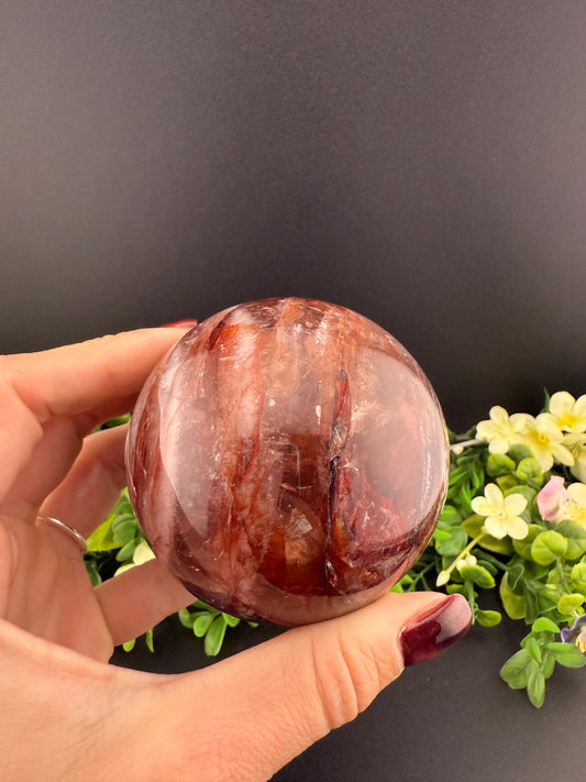 Fire Quartz Sphere