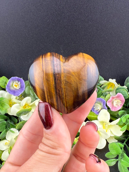 Small Tiger’s Eye Heart