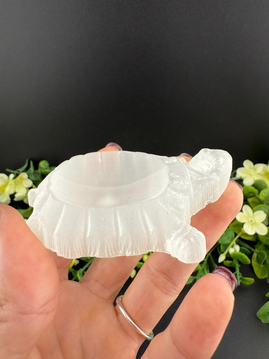 Selenite Turtle Bowl