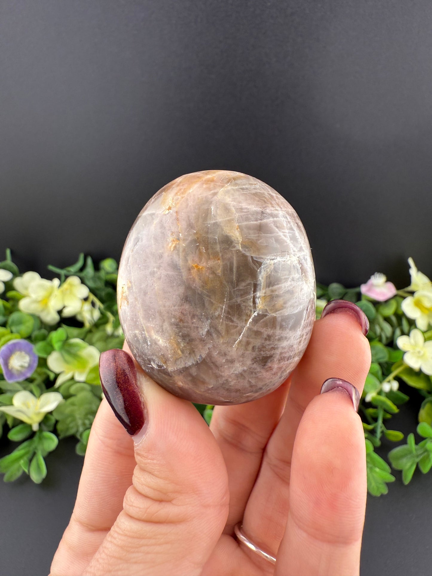 Black Moonstone Palmstone