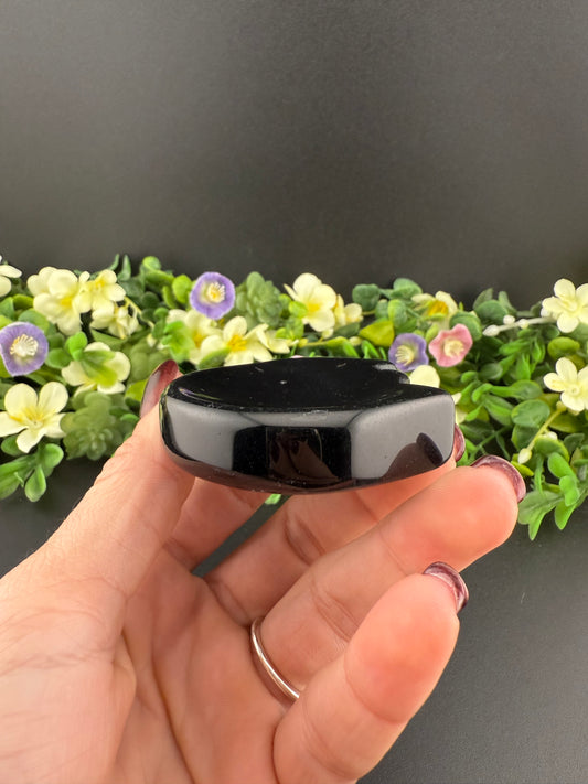 Black Obsidian Cat Head Bowl