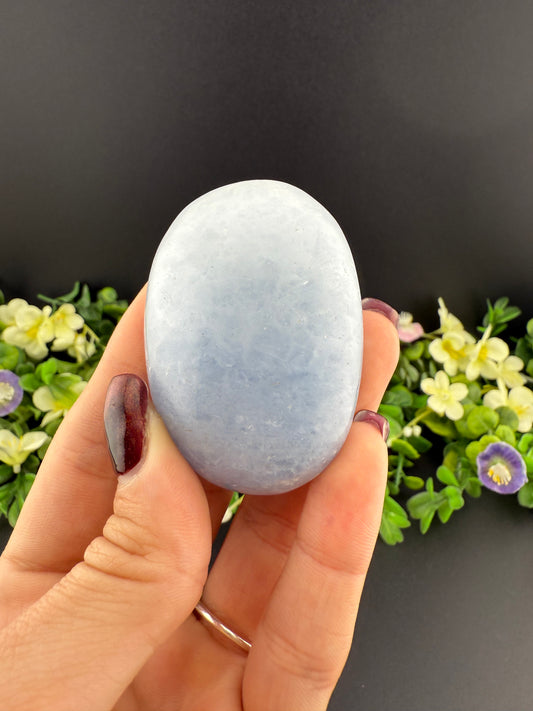 Blue Calcite Palmstone