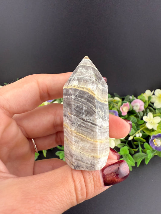 Small Banded Calcite Tower