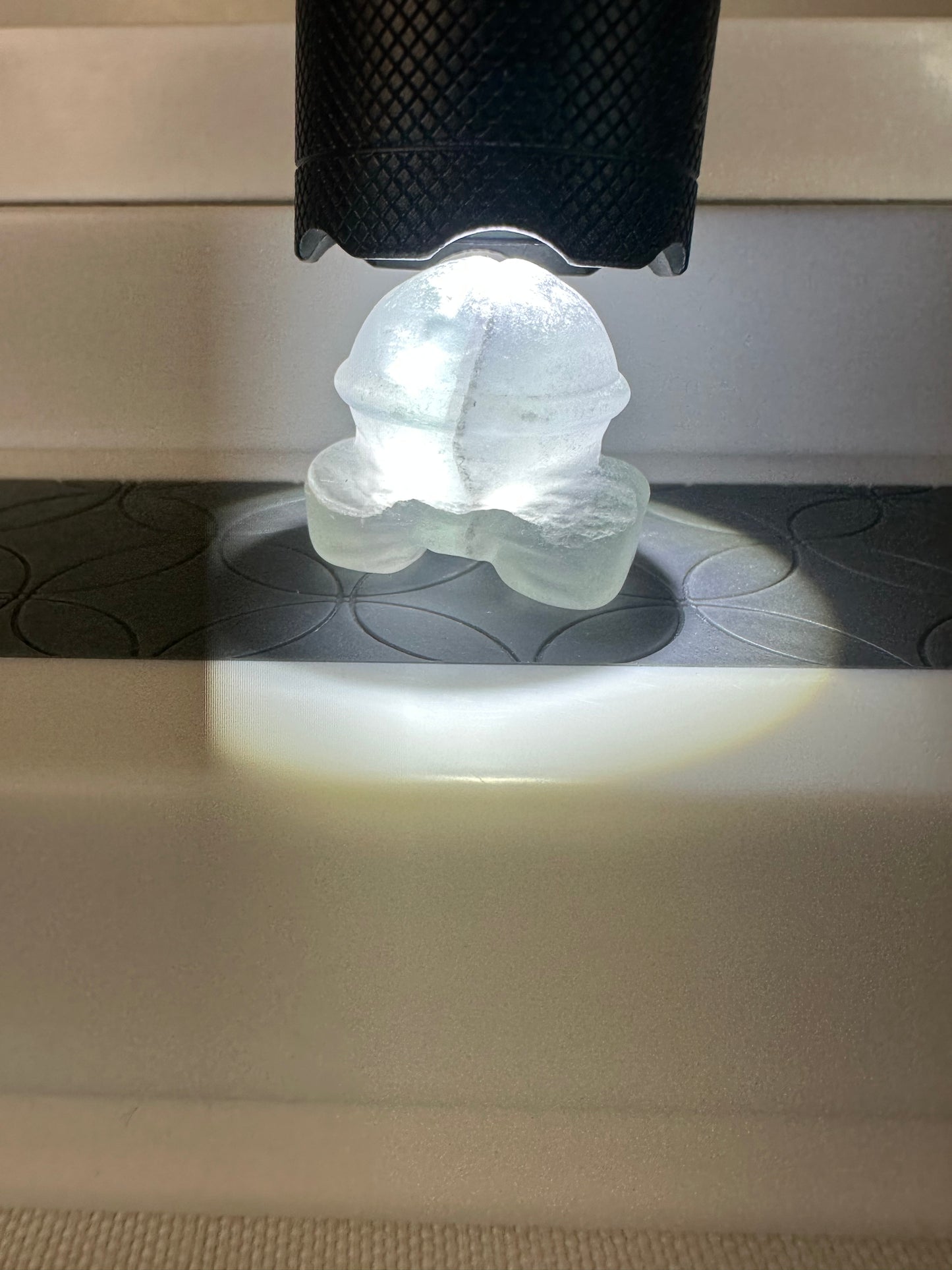 Fluorite Bell Carving