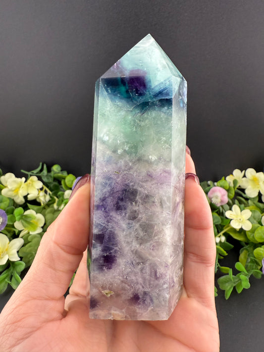 Big Feather Fluorite Tower