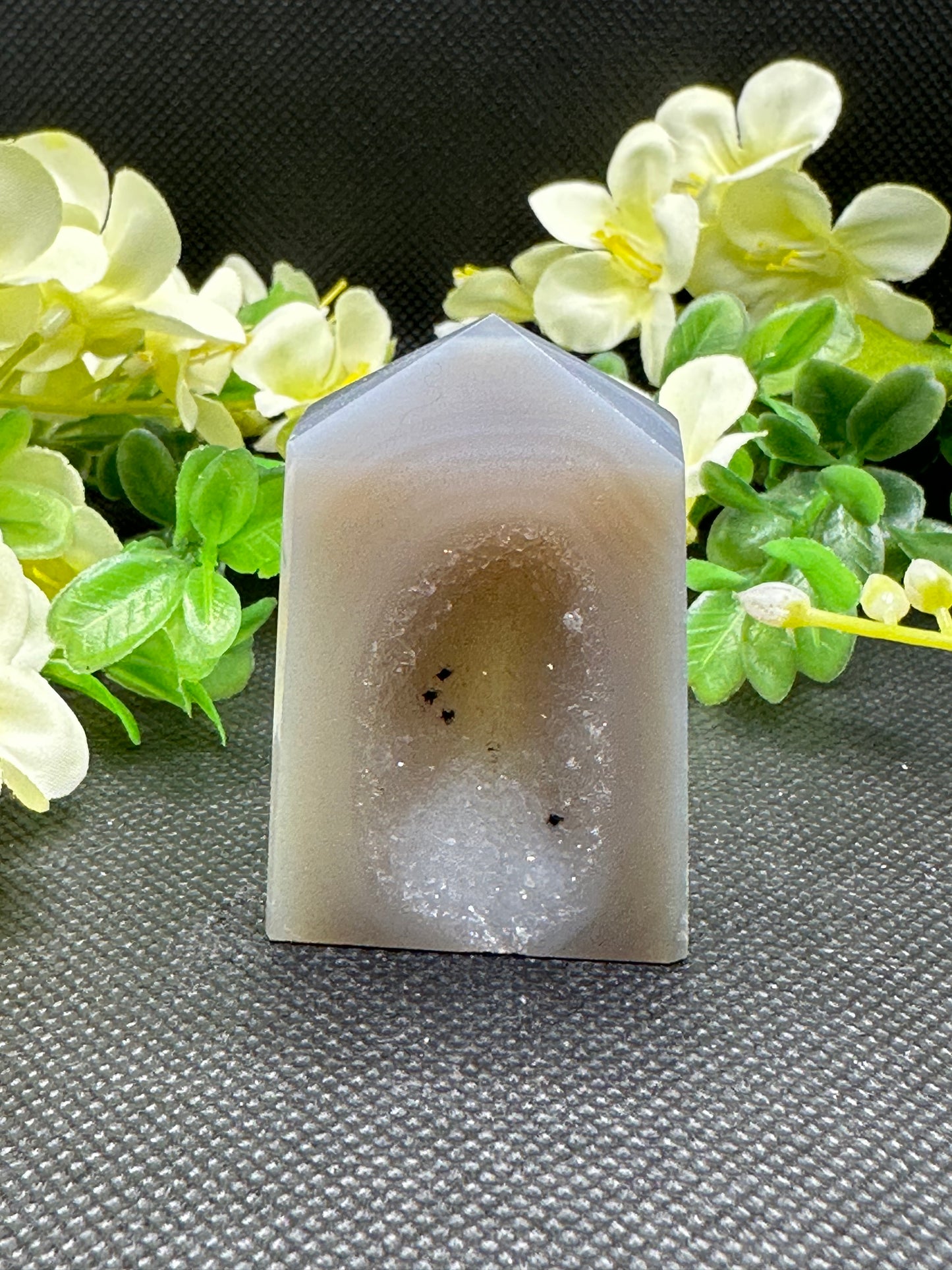 Small Druzy Agate Tower