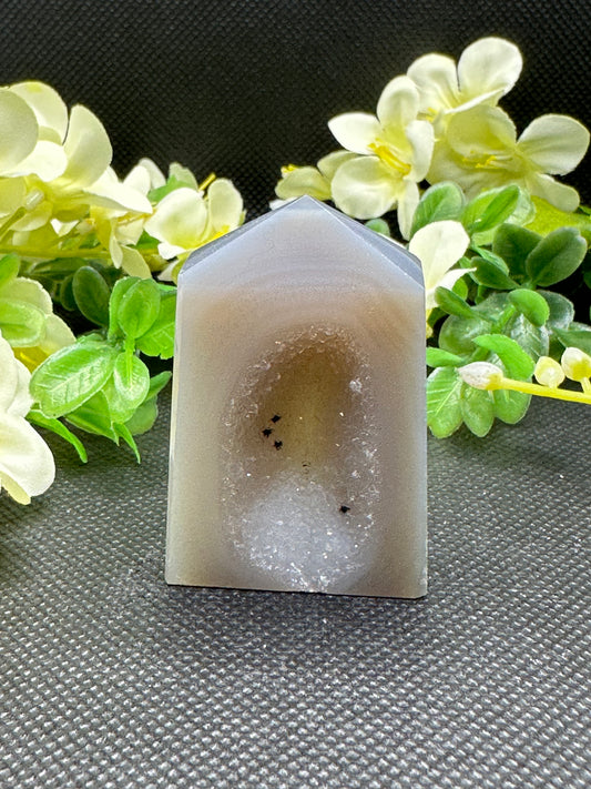 Small Druzy Agate Tower