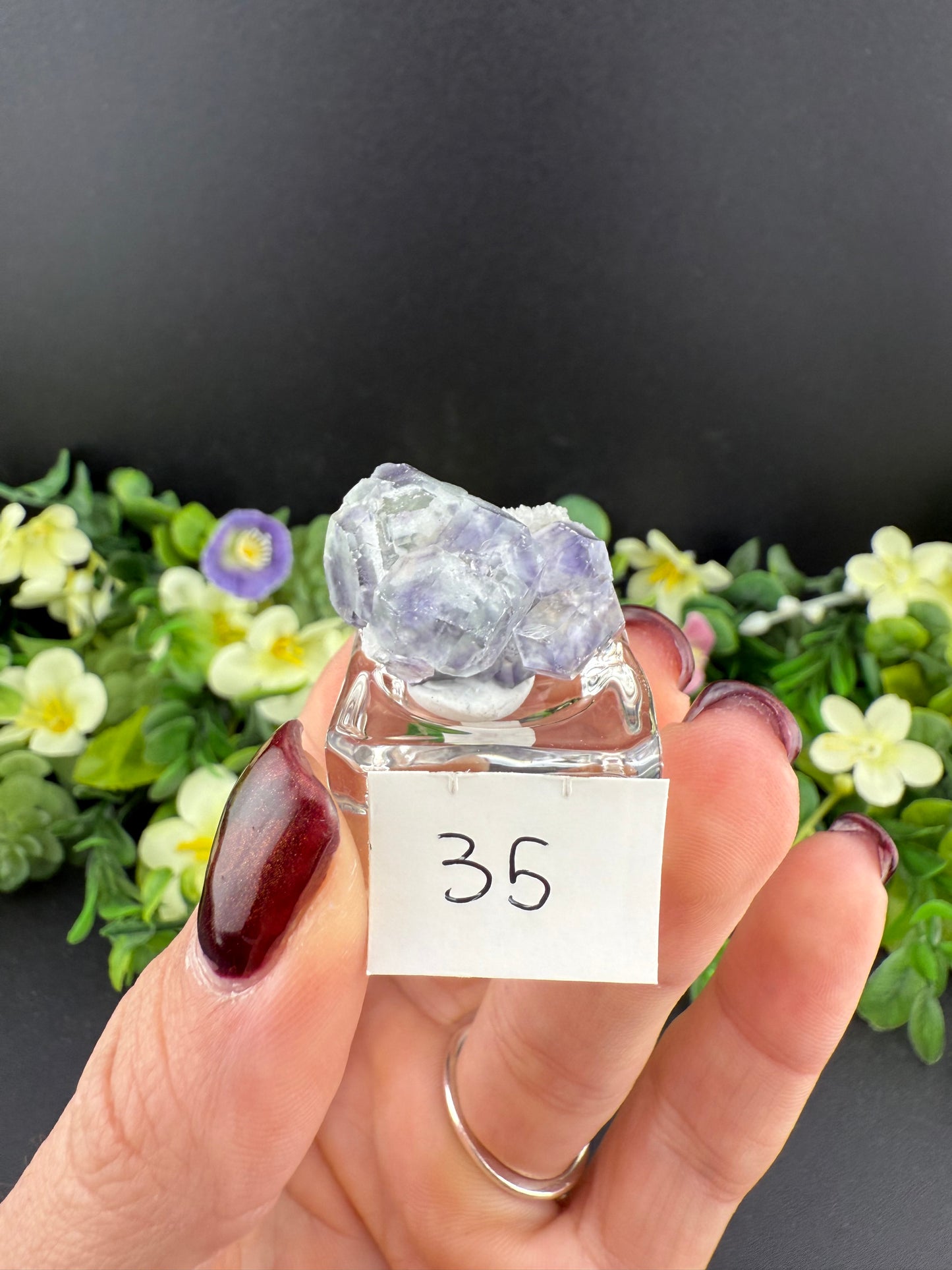 Blue Heart Fluorites