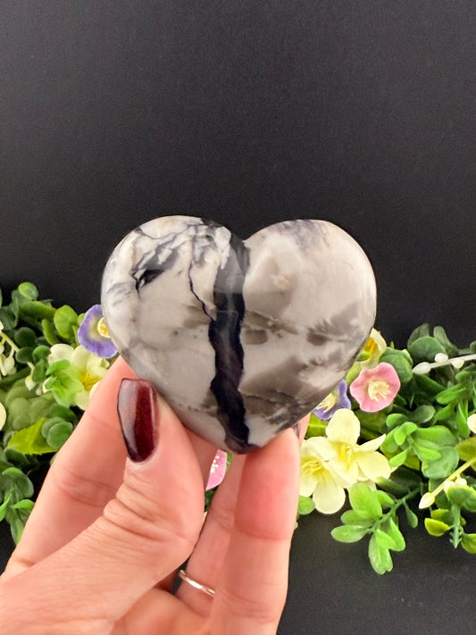 Volcano Agate Heart