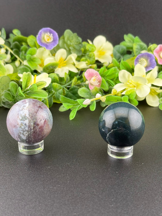 Small Ocean Jasper Spheres