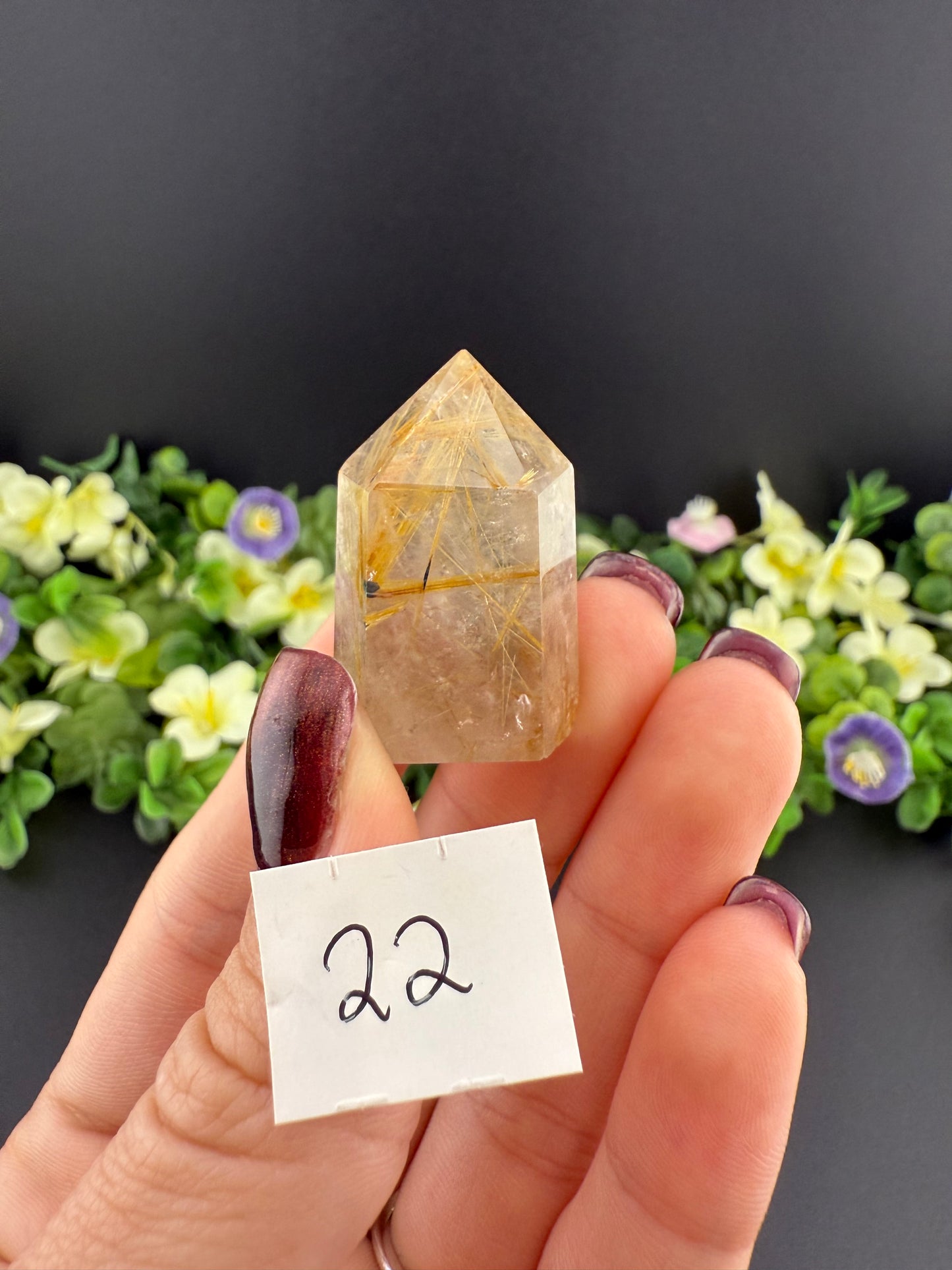 Small Golden Rutile Towers