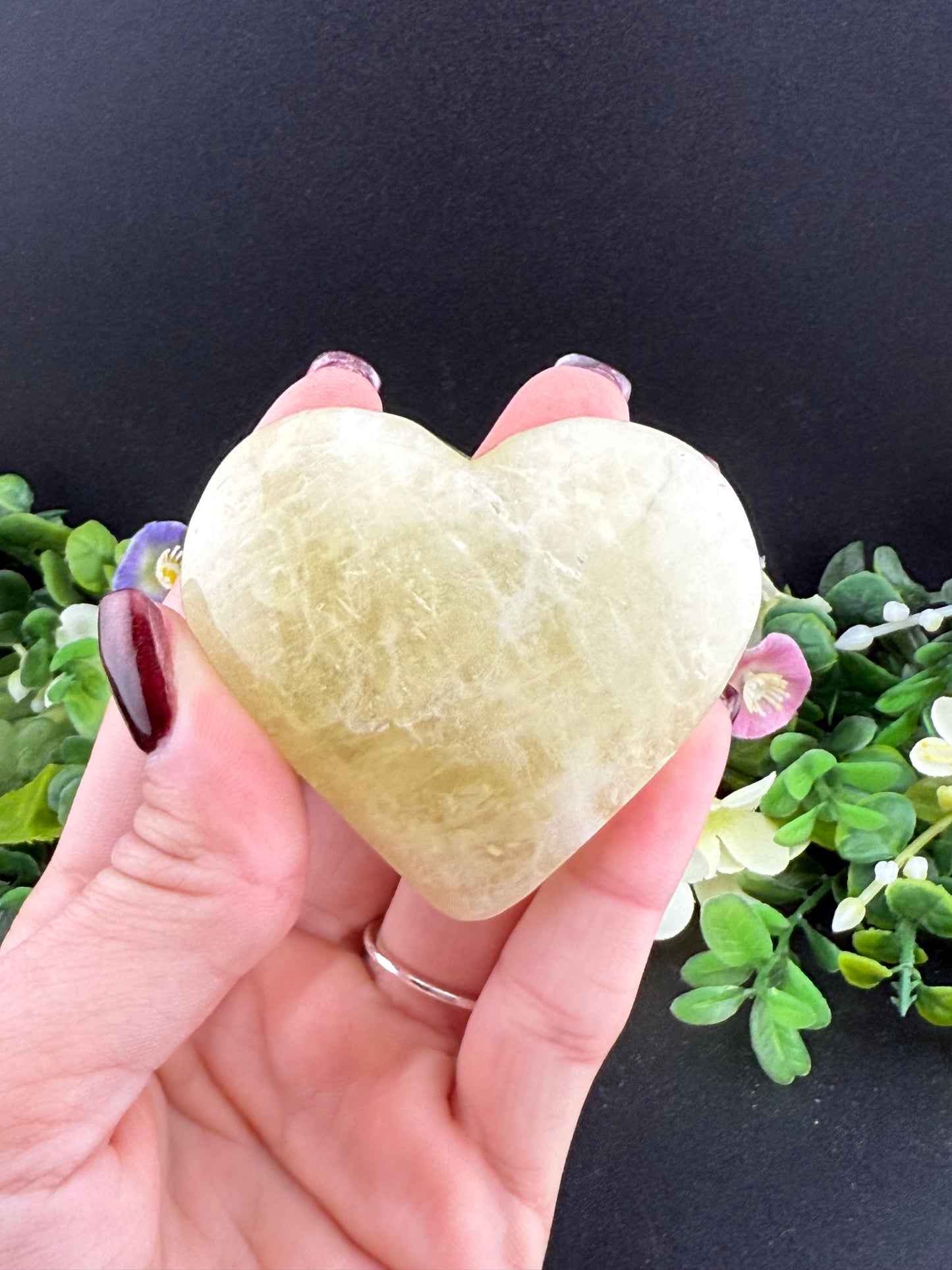 Lemon Quartz Heart