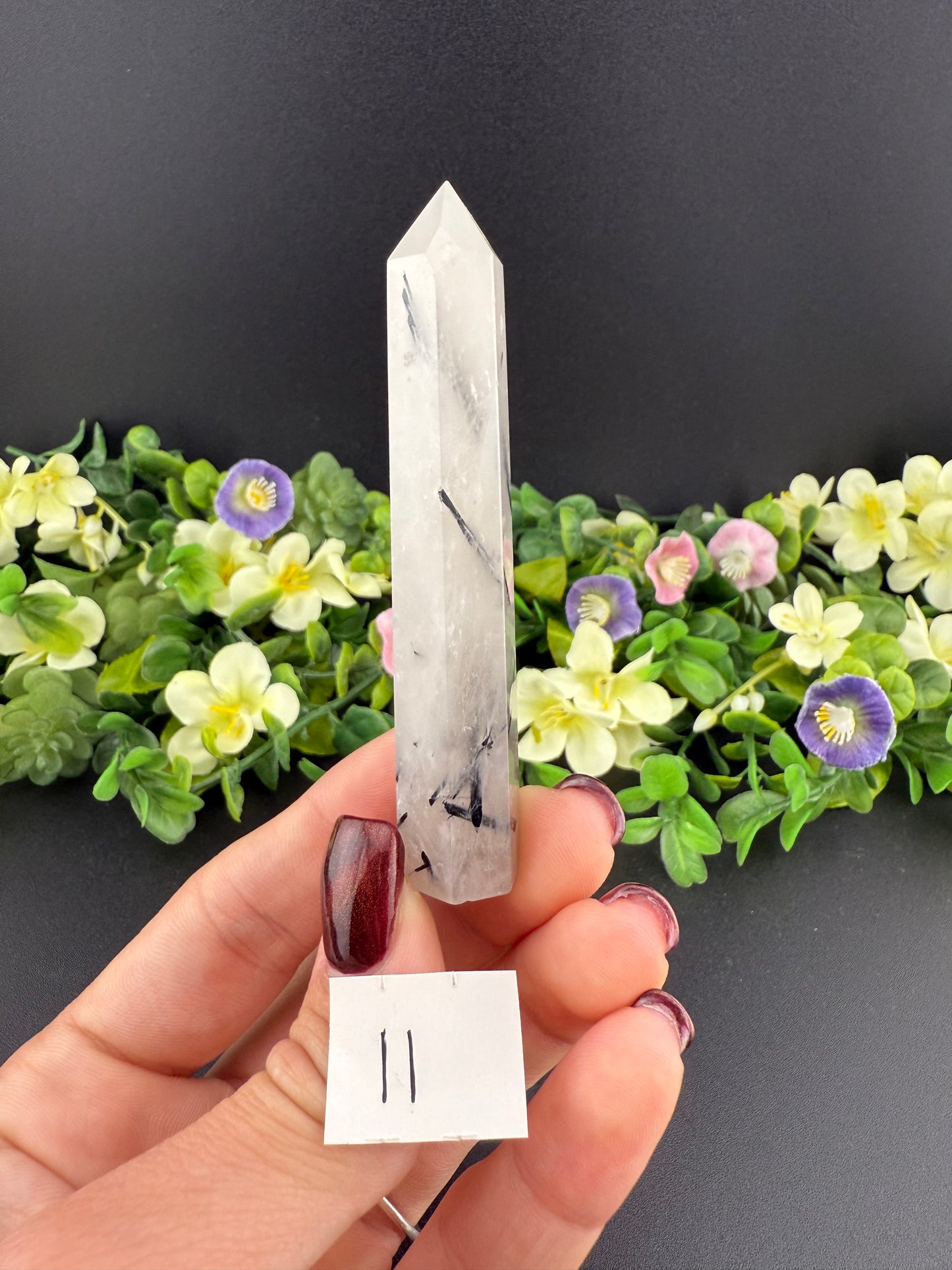 Black Tourmalinated Quartz Towers