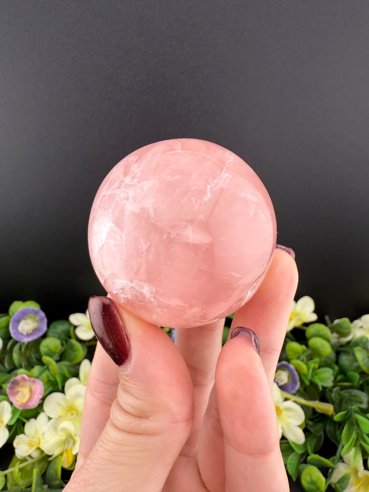 Star Rose Quartz Sphere