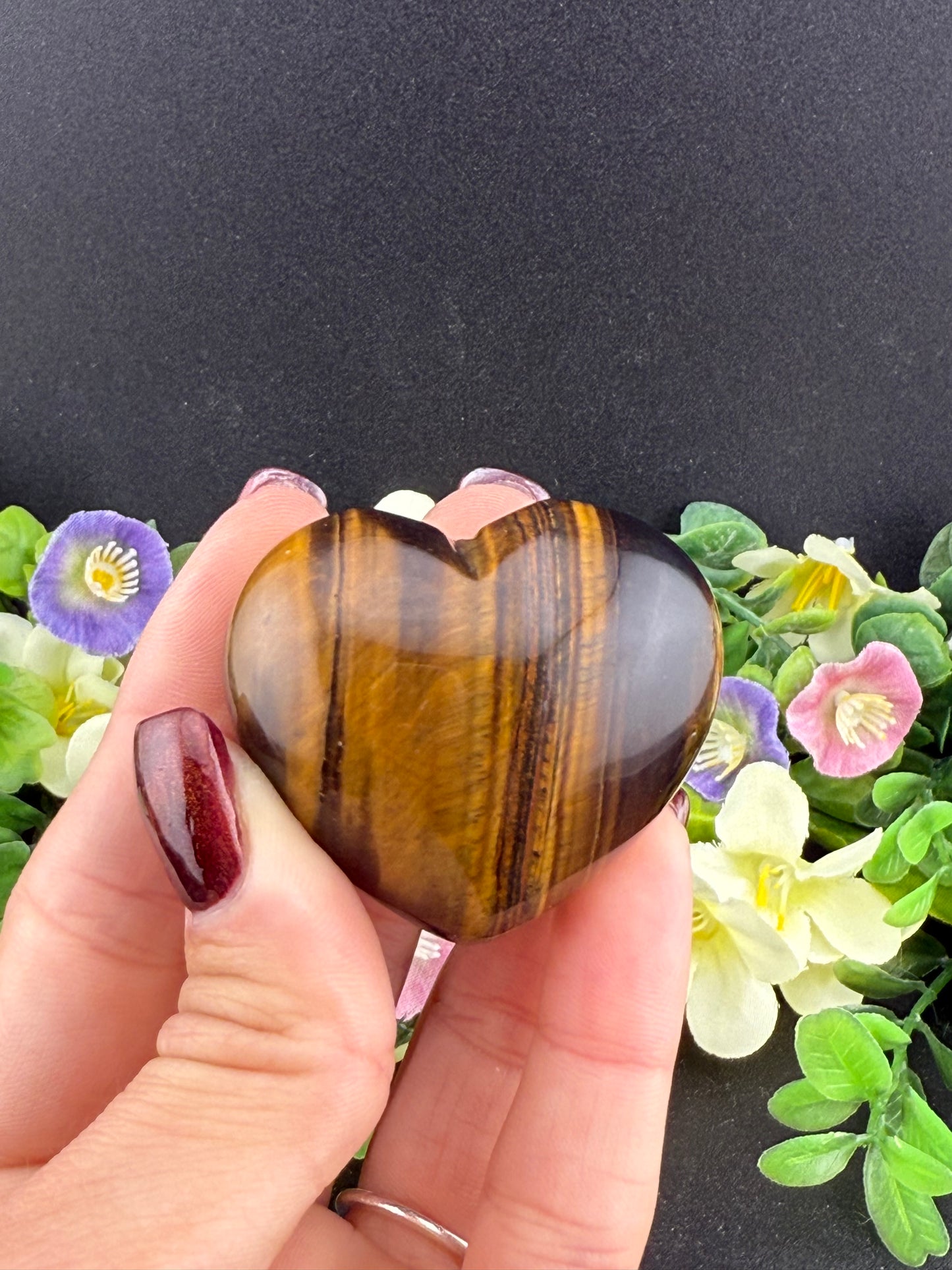 Small Tiger’s Eye Heart