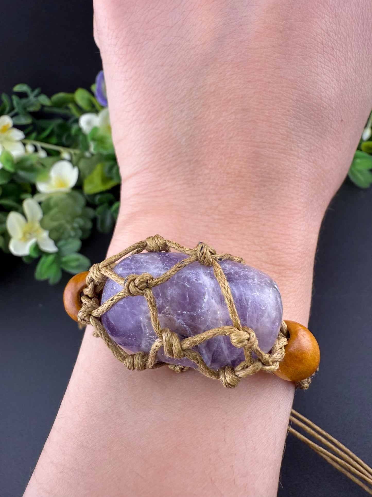 Dream Amethyst Tumble Bracelet (Adjustable)