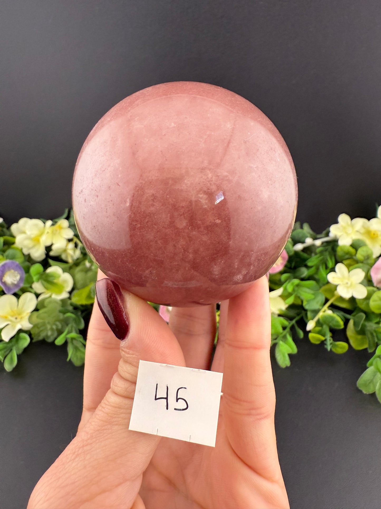Strawberry Quartz Spheres
