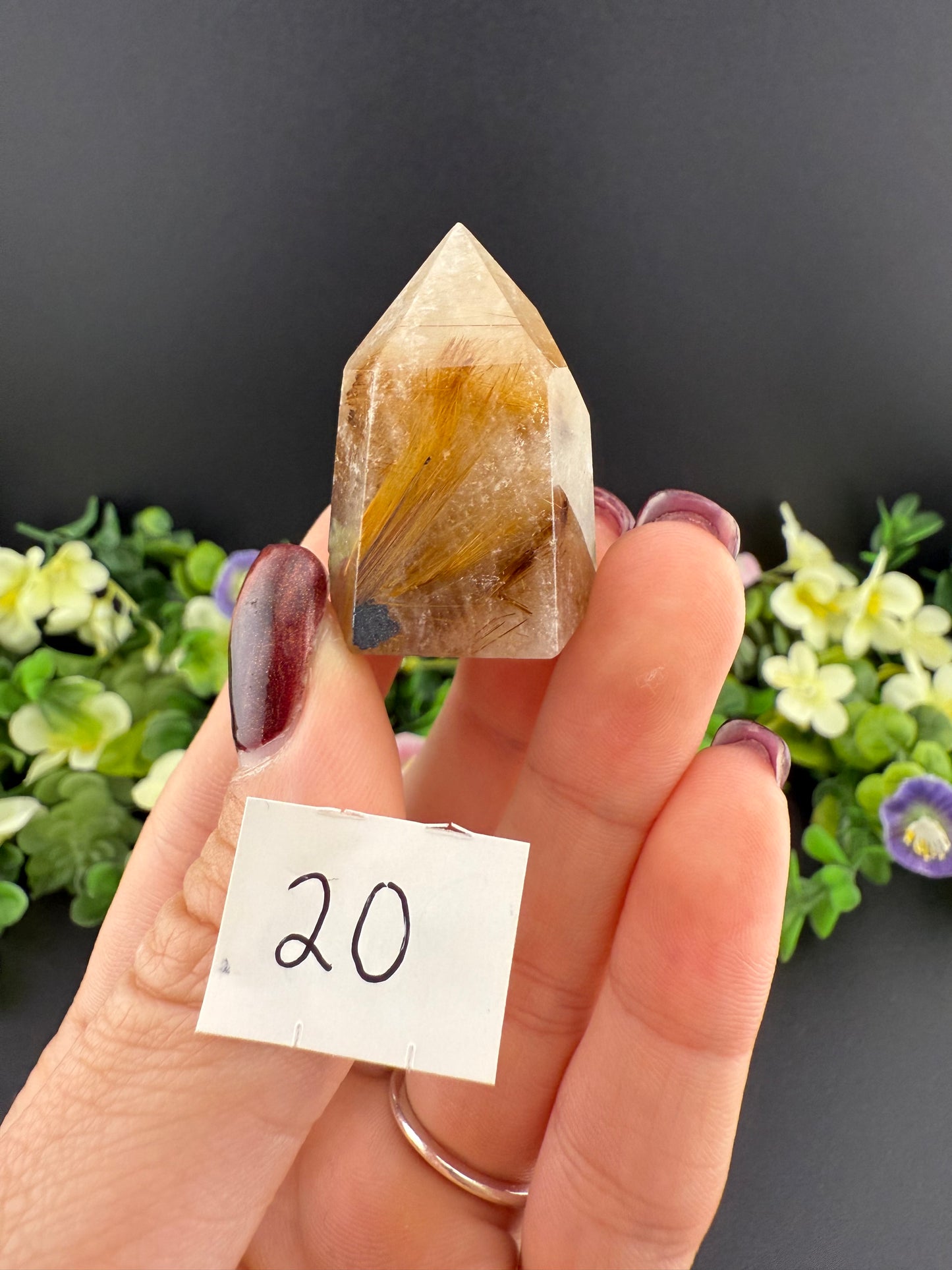 Small Golden Rutile Towers