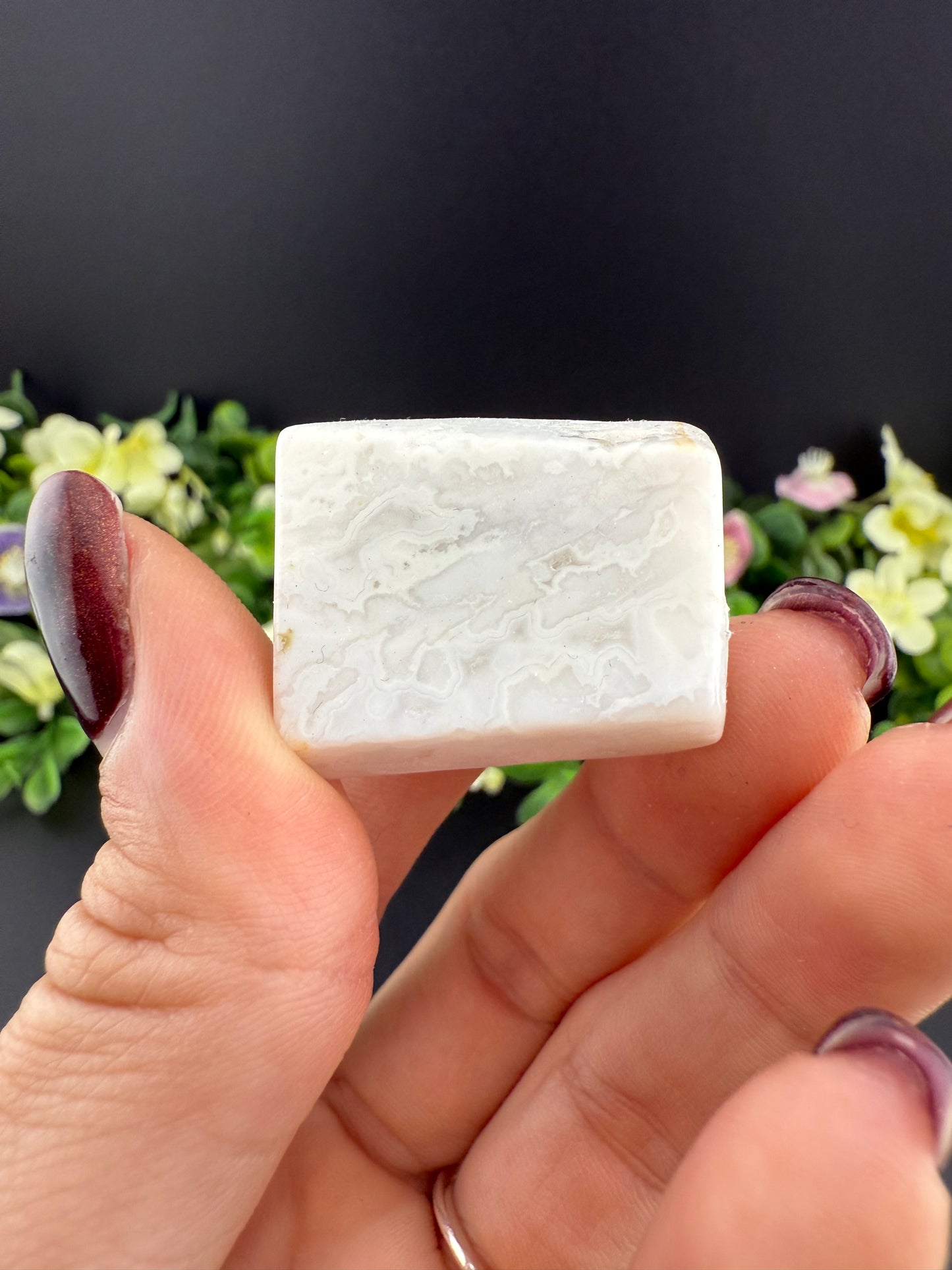 White Druzy Agate