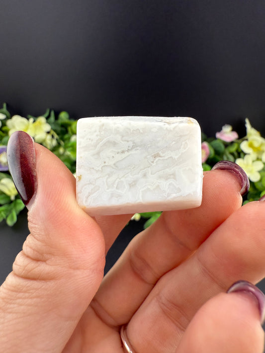 White Druzy Agate
