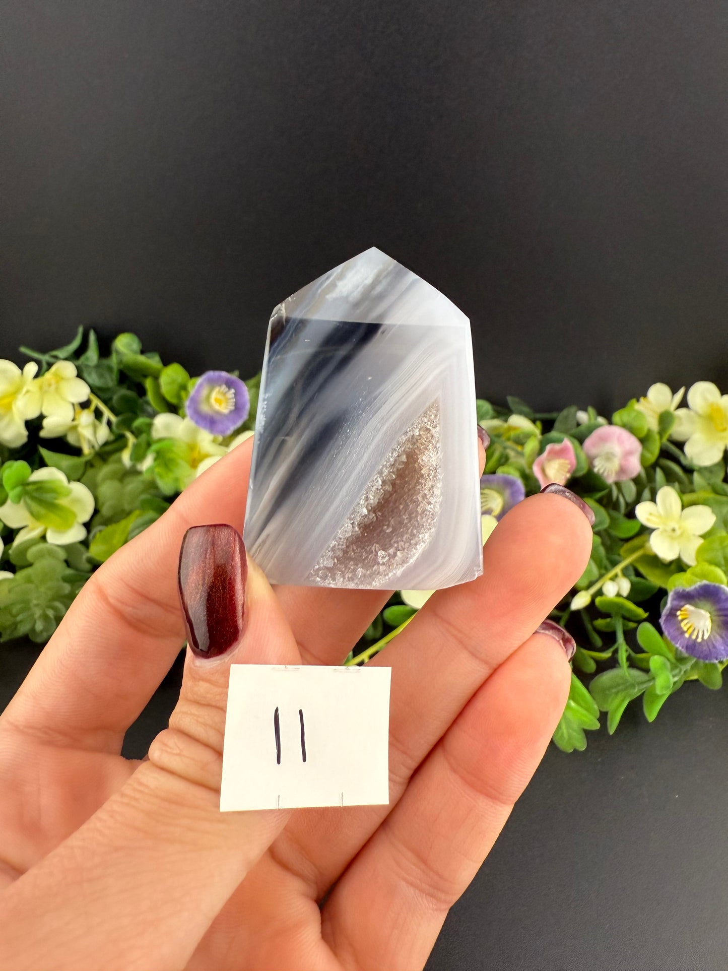 Small Druzy Agate Towers