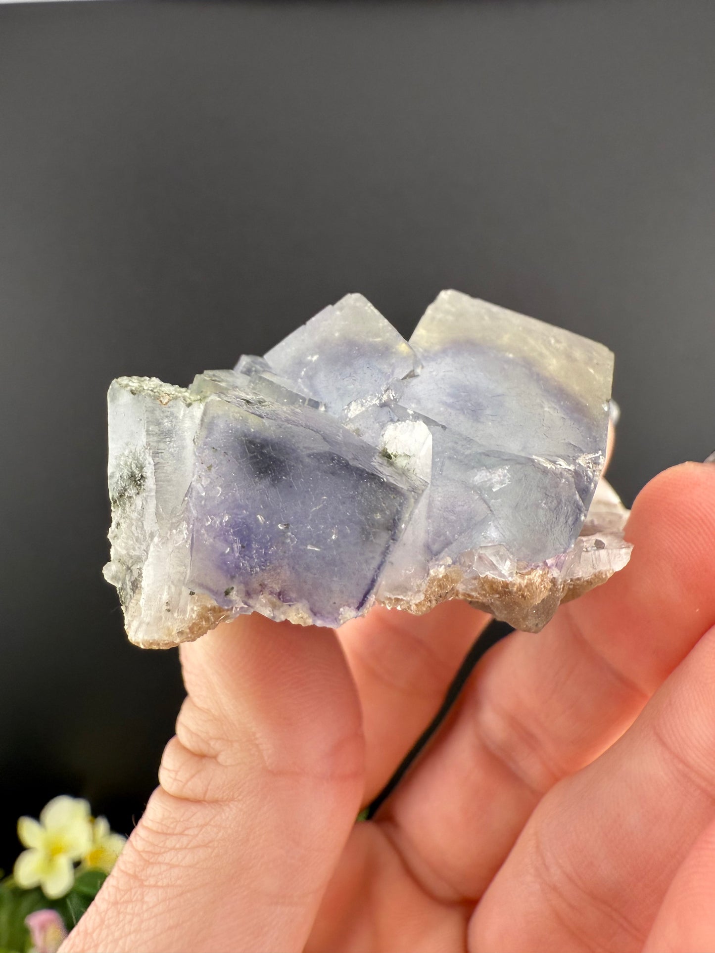 YGX Fluorite with Black Rutile Inclusions