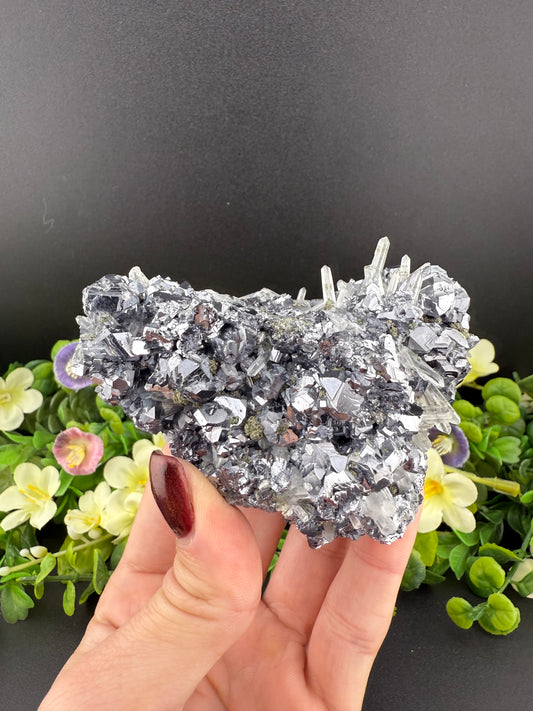 Galena w/ Quartz & Pyrite