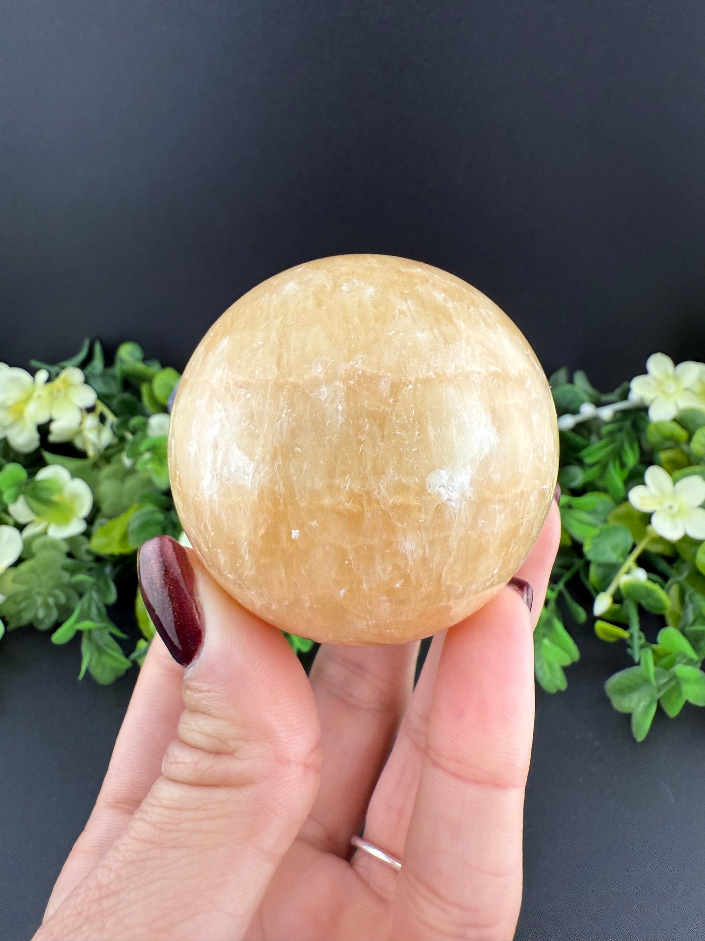 Orange Calcite Sphere