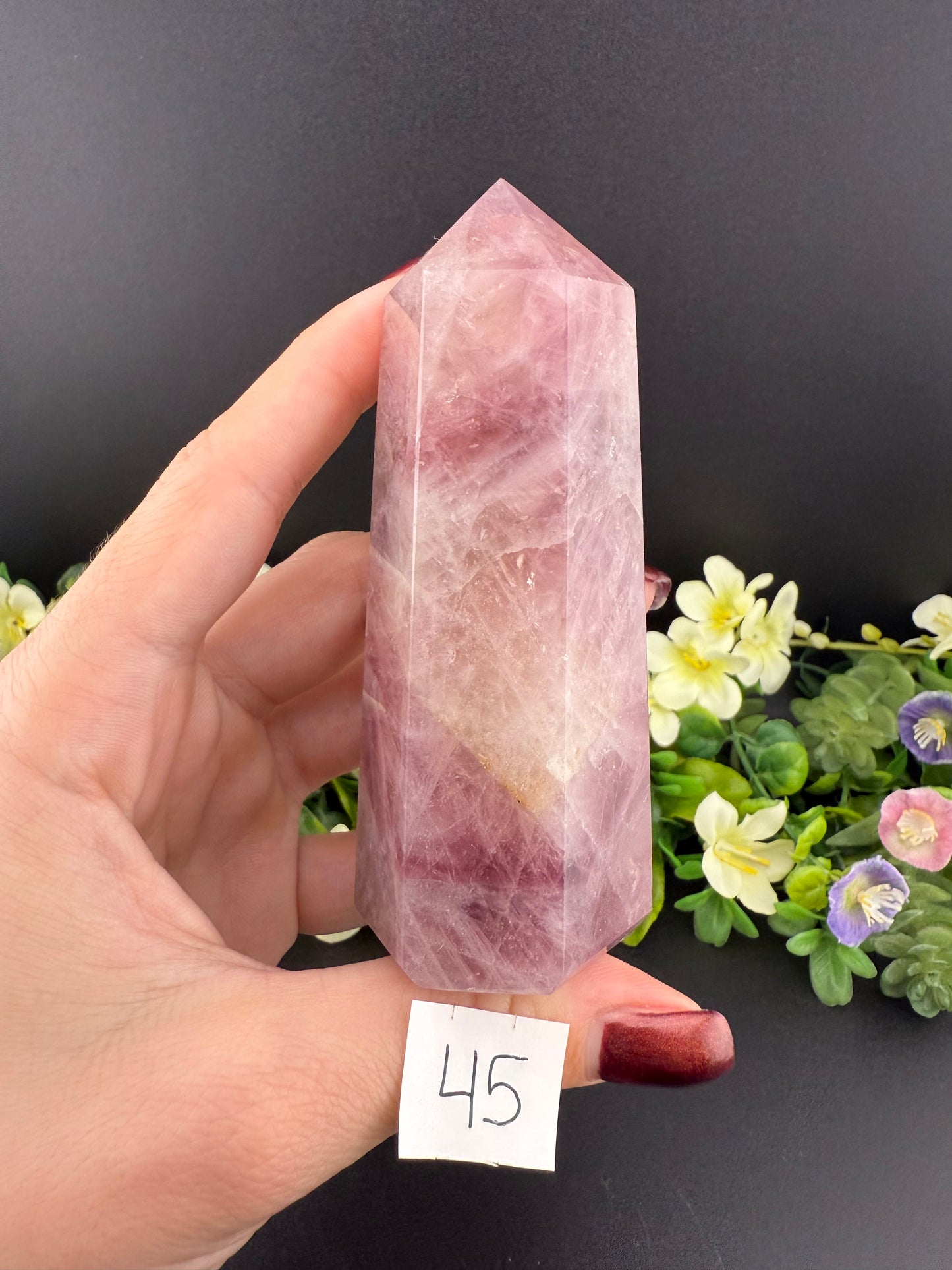 Lavender Rose Quartz Towers