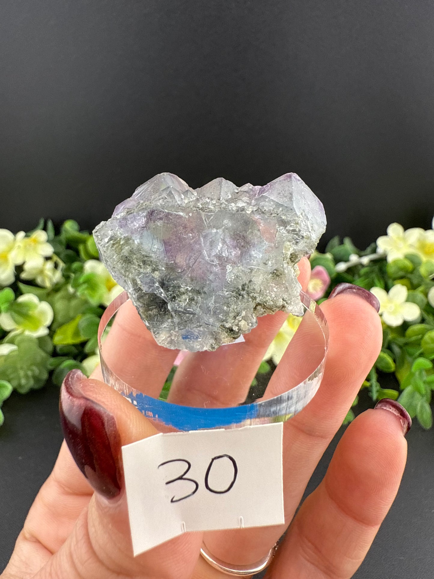 YGX Fluorite with Bismuthinite Inclusions