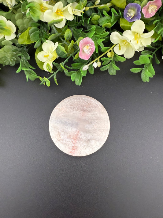 Pink Amethyst Flower Agate Sphere Holder