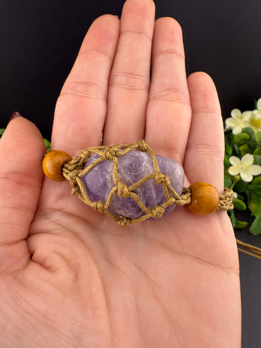Dream Amethyst Tumble Bracelet (Adjustable)