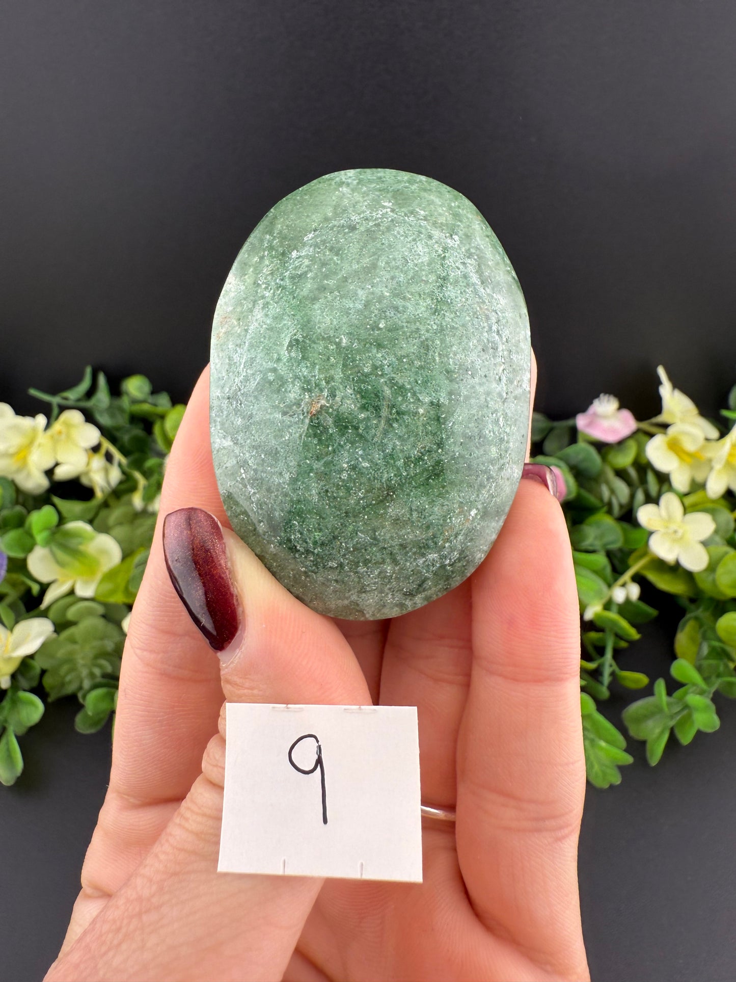 Green Strawberry Quartz Palmstones