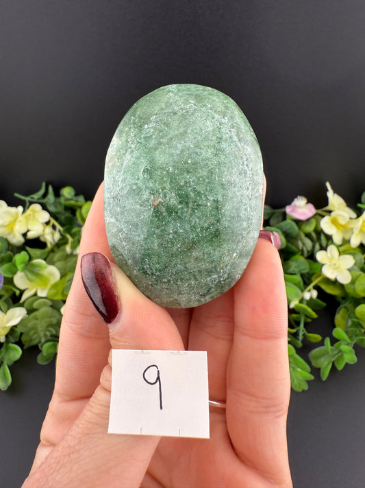 Green Strawberry Quartz Palmstones